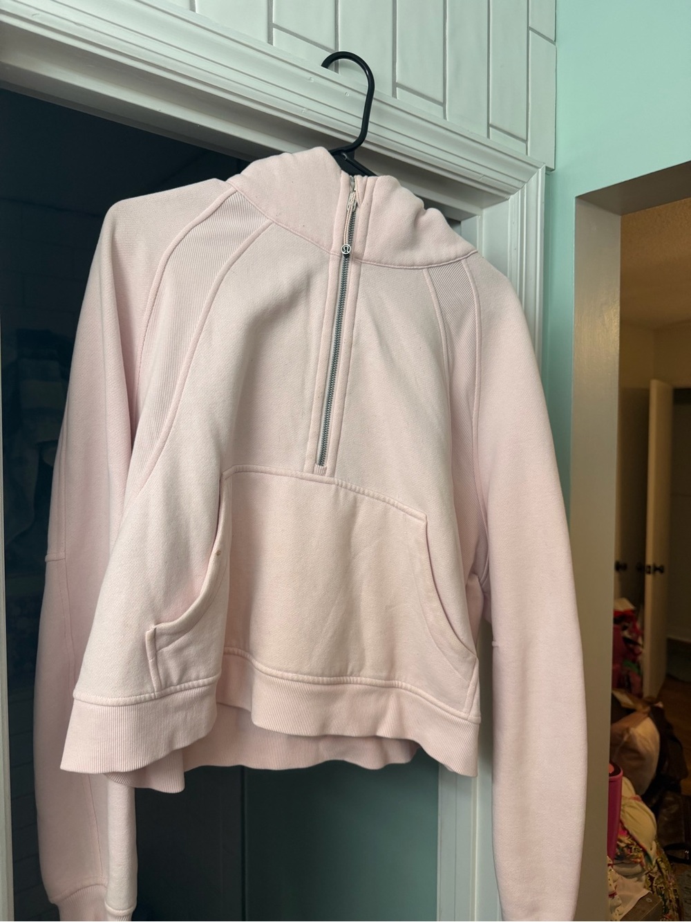 Light Pink lululemon Half-Zip scuba